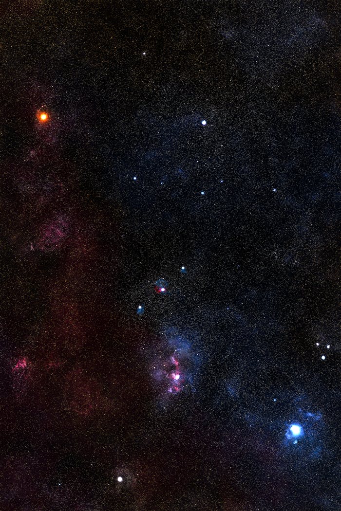 digital-01 Capture the beauty of the Orion constellation in a starry night sky with this stunning image.